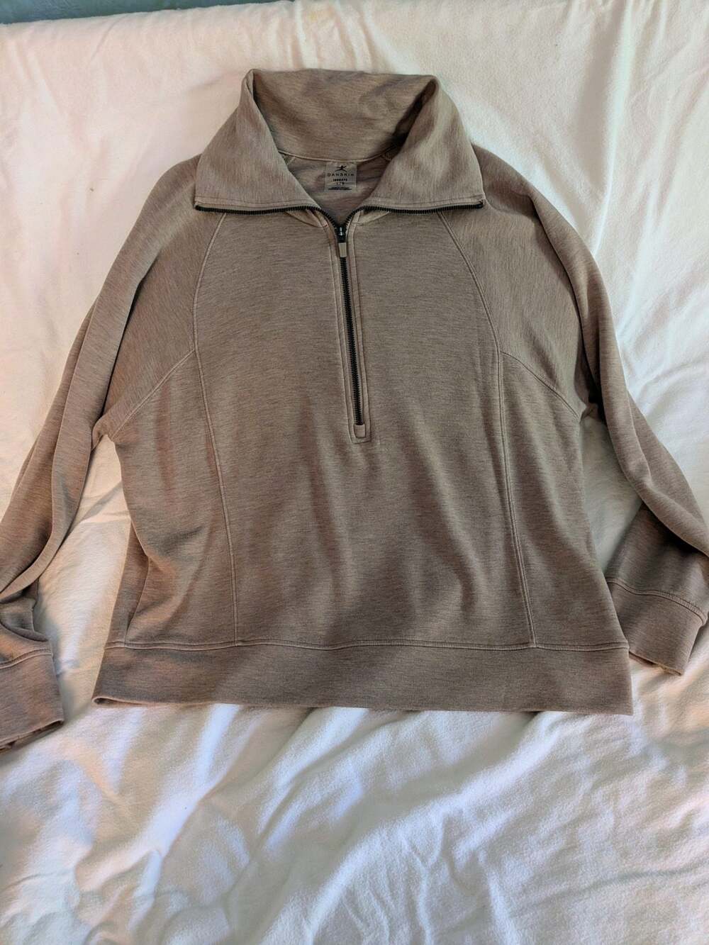 Danskin Women's Long Sleeve Half-Zip Pullover Sweatshirt Size L 9994